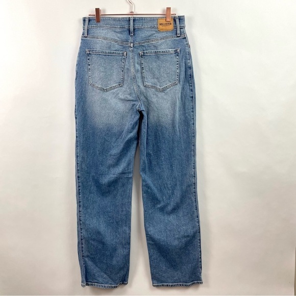 Hollister Ultra High-Rise Dad Jean Medium Wash Vintage Stretch‎ 9L - Picture 8 of 14